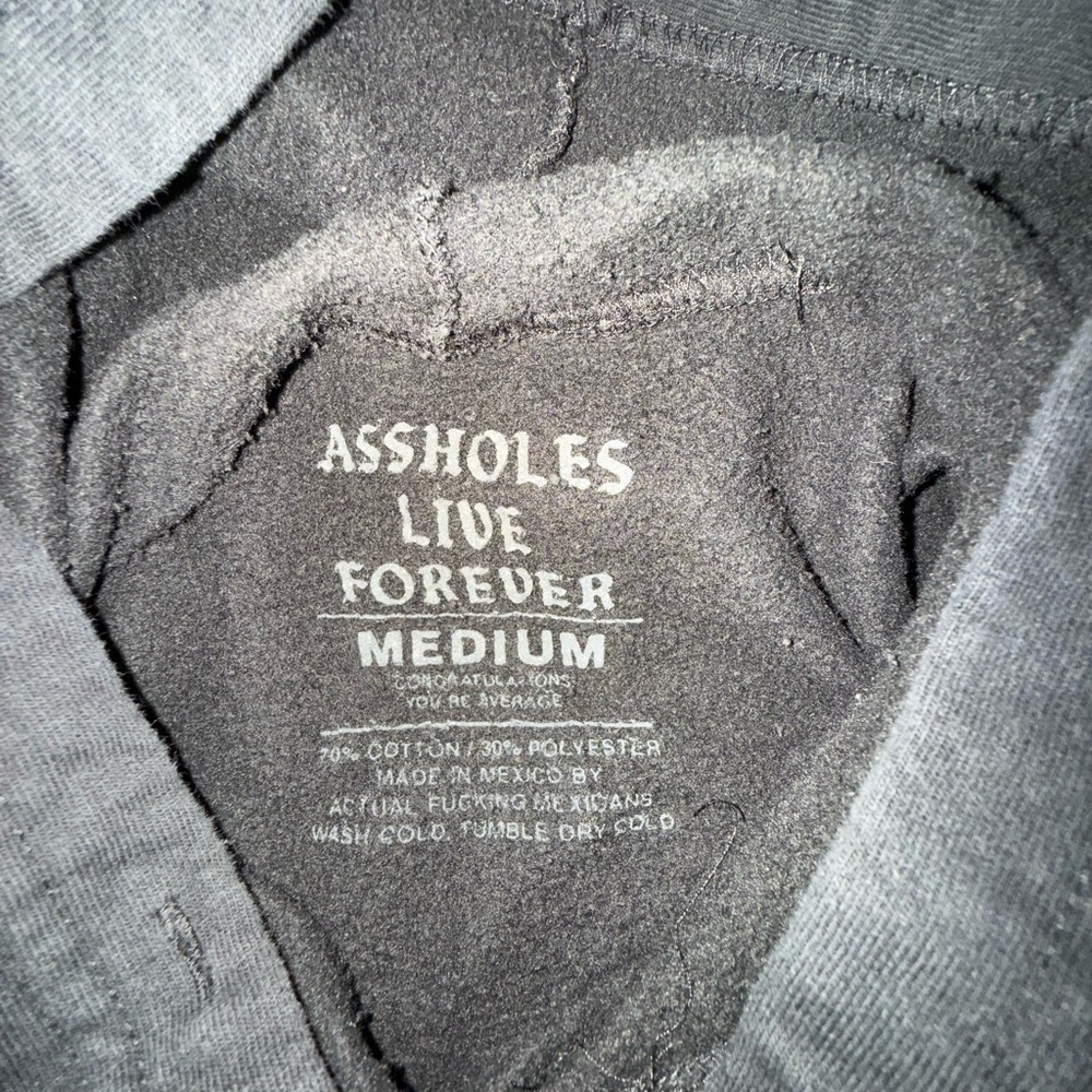 Uec Black Anti Social Butter Fly Hoodie With Pocket Pouch Sz M View 4